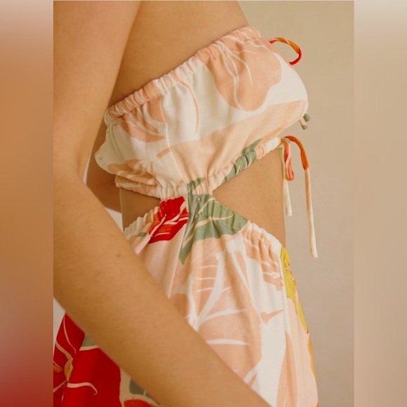 SABO Fei floral Dress Petal Scarf size M NWOT - Picture 3 of 7